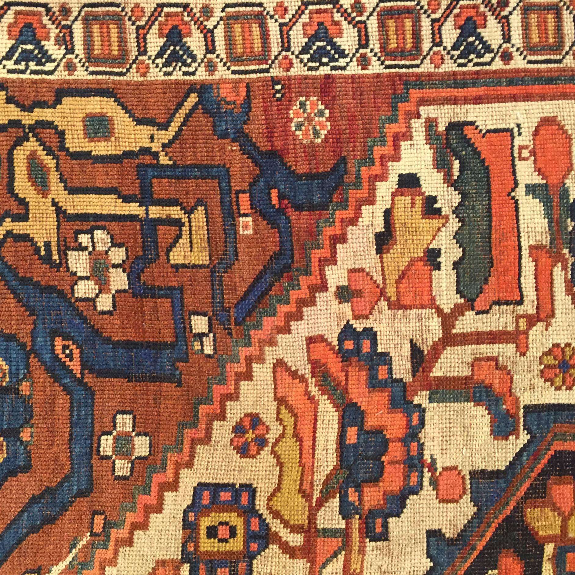 Asian Early 20th Century Ghashghaei Rug