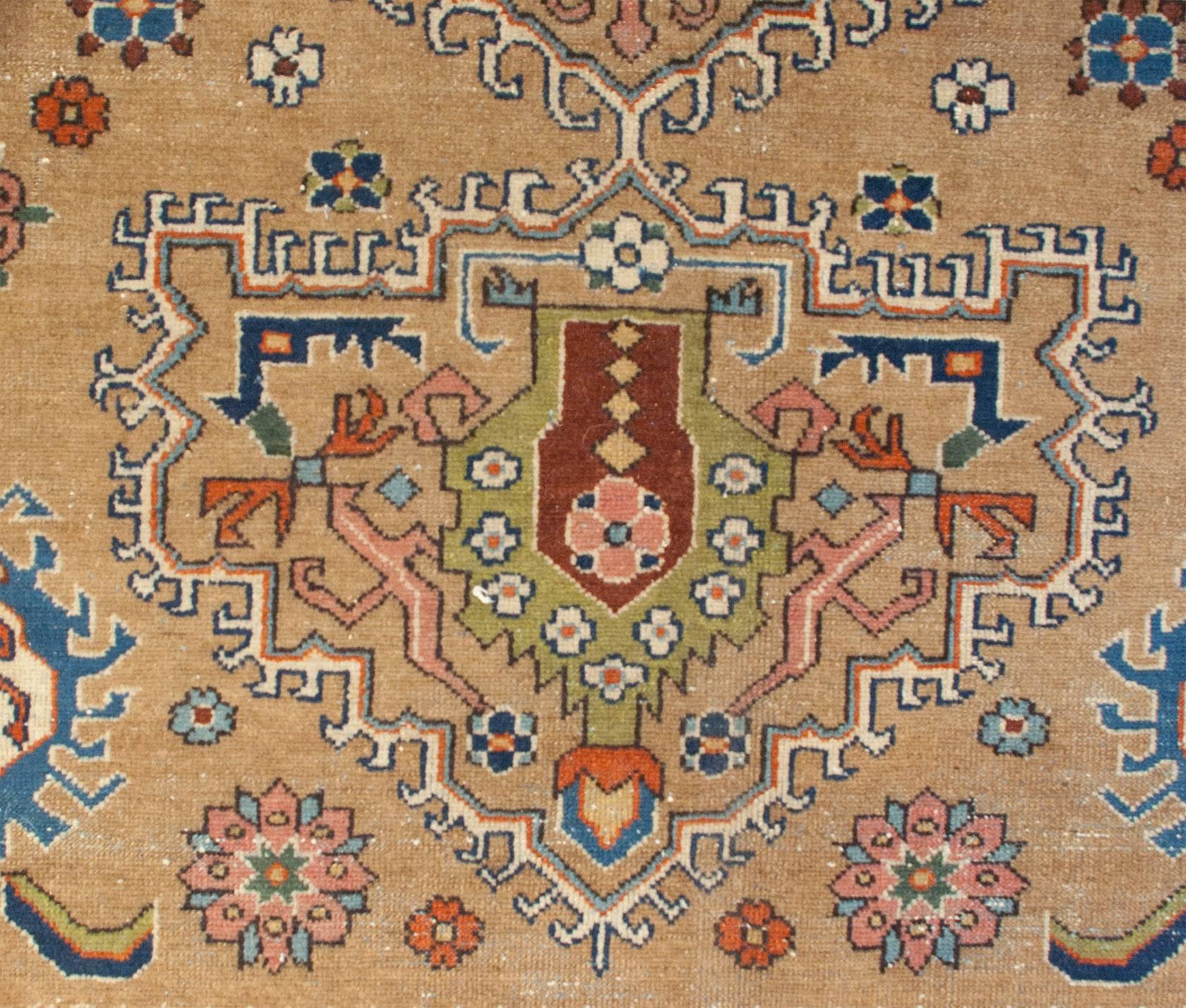 Vegetable Dyed 19th Century Malayer Rug