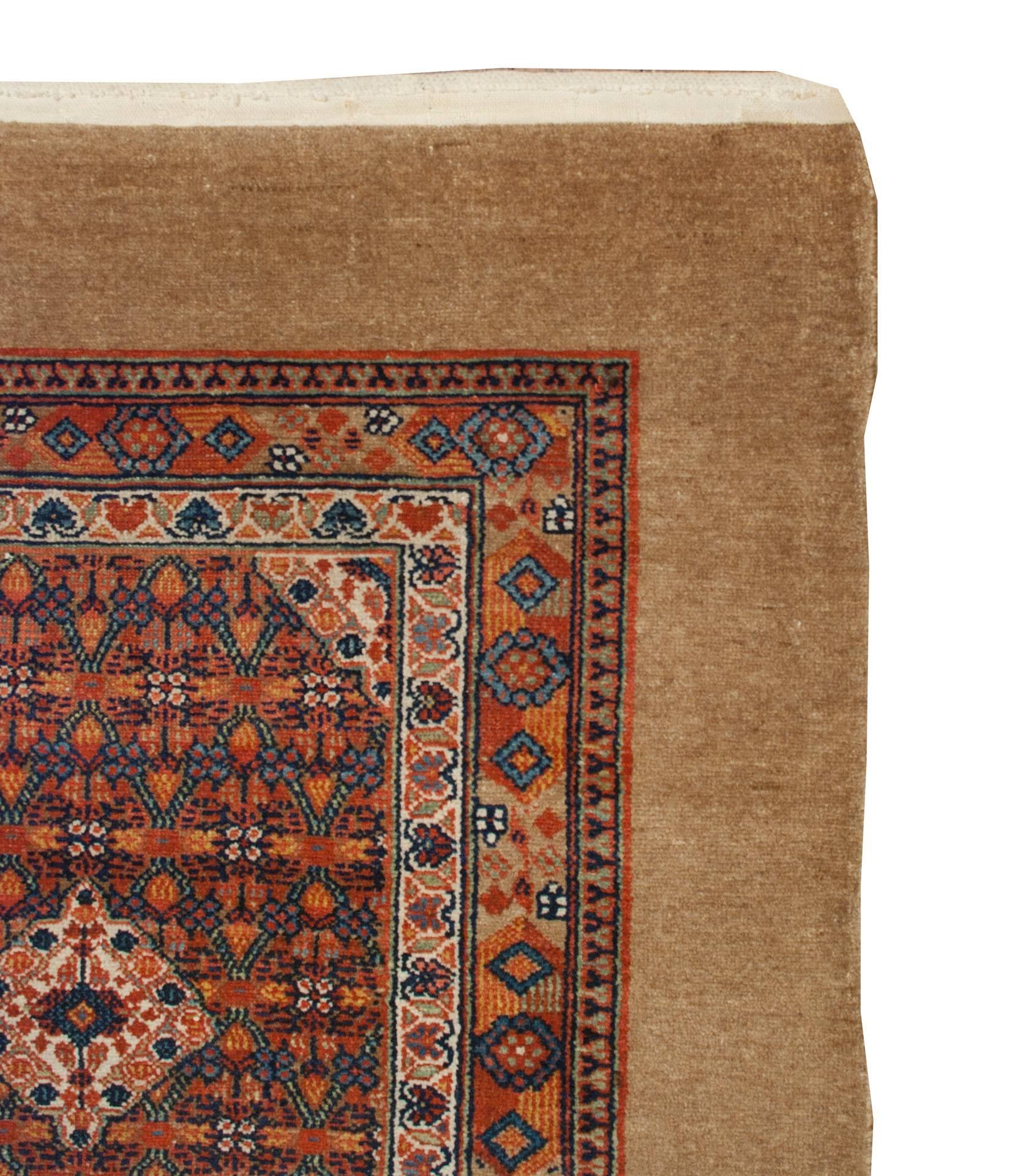 Asiatique Tapis de couloir Serab du 19ème siècle en vente