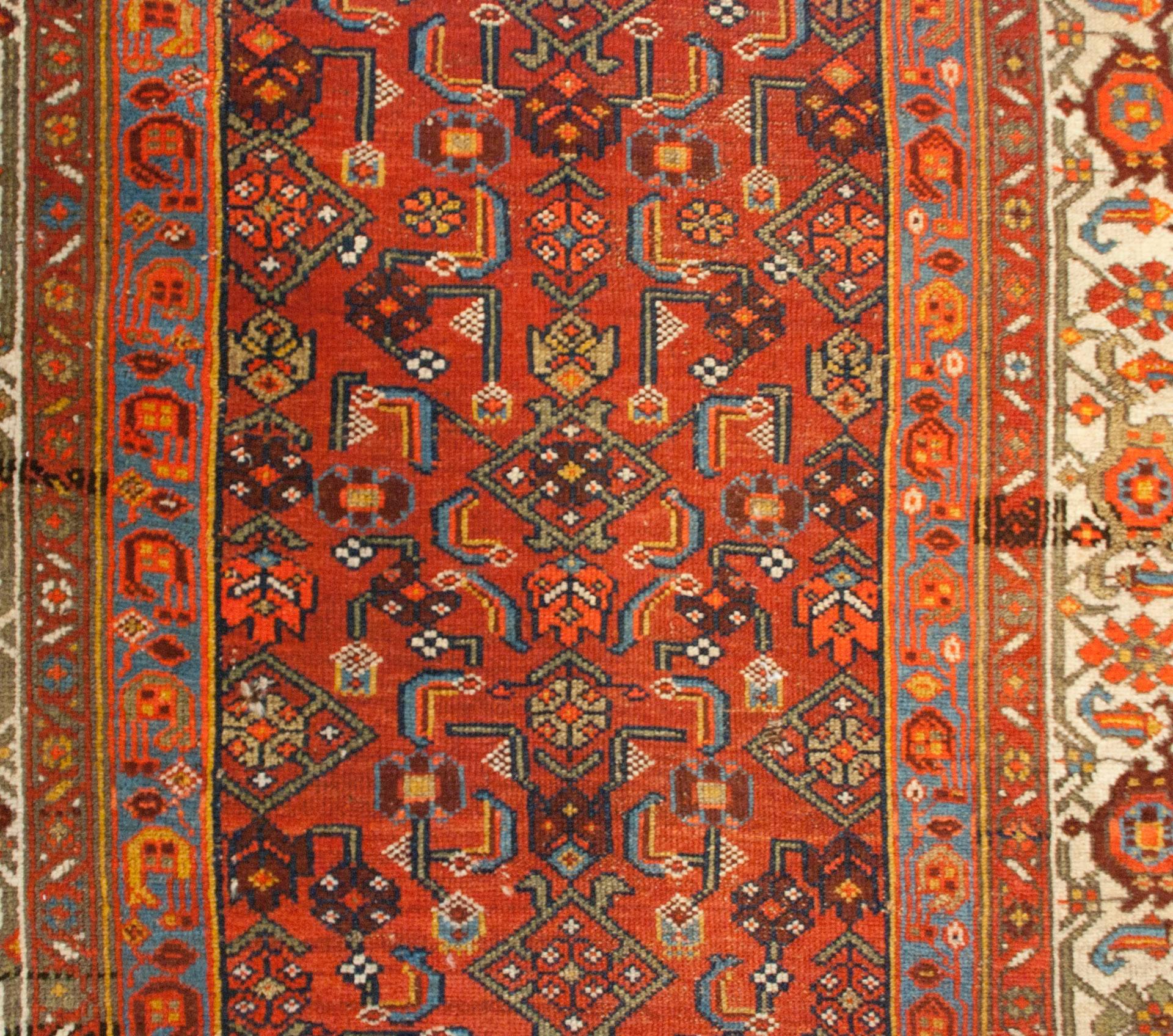 Serapi 19th Century Bidjar Runner For Sale