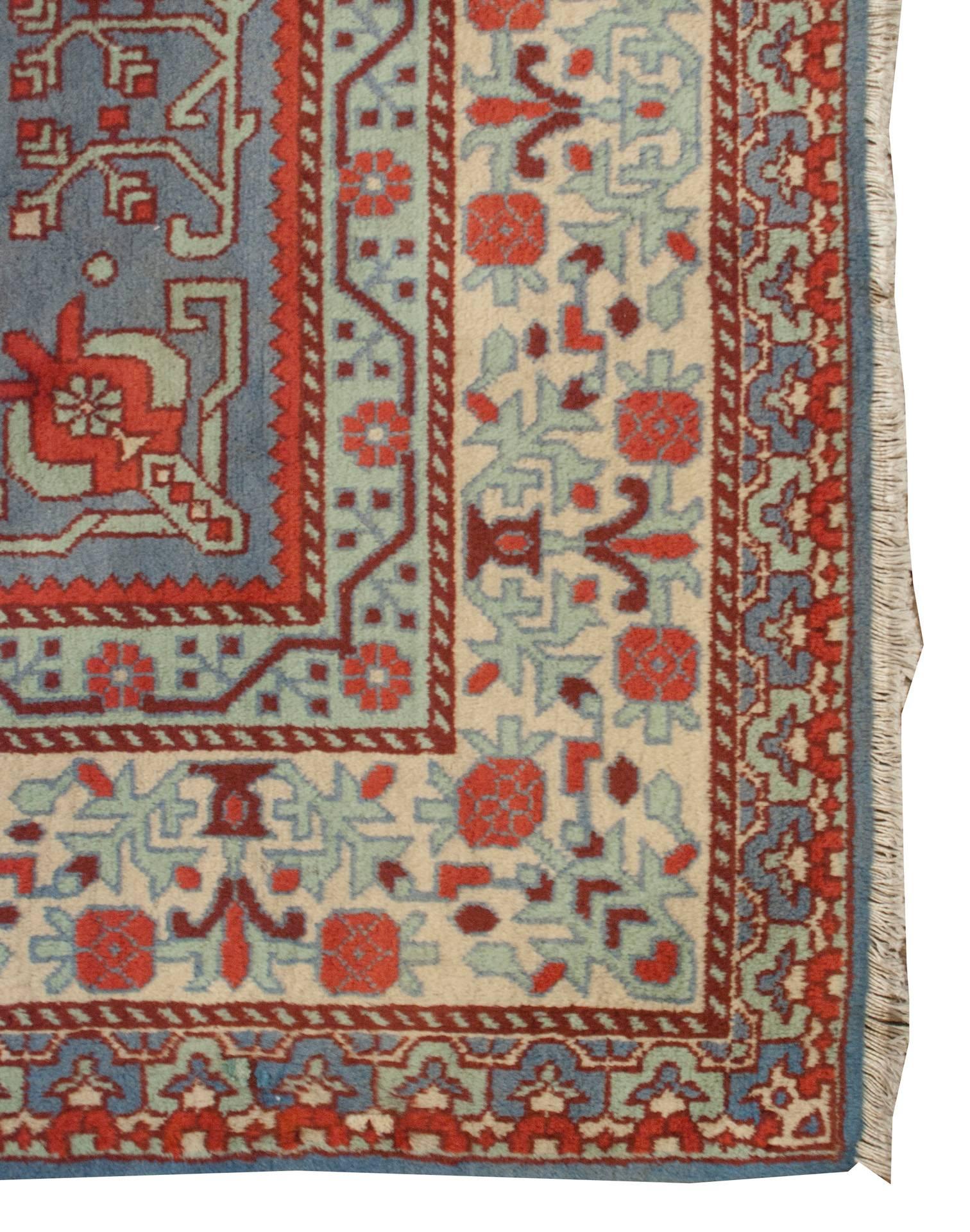 Vegetable Dyed Late 20th Century Samarkand Rug For Sale