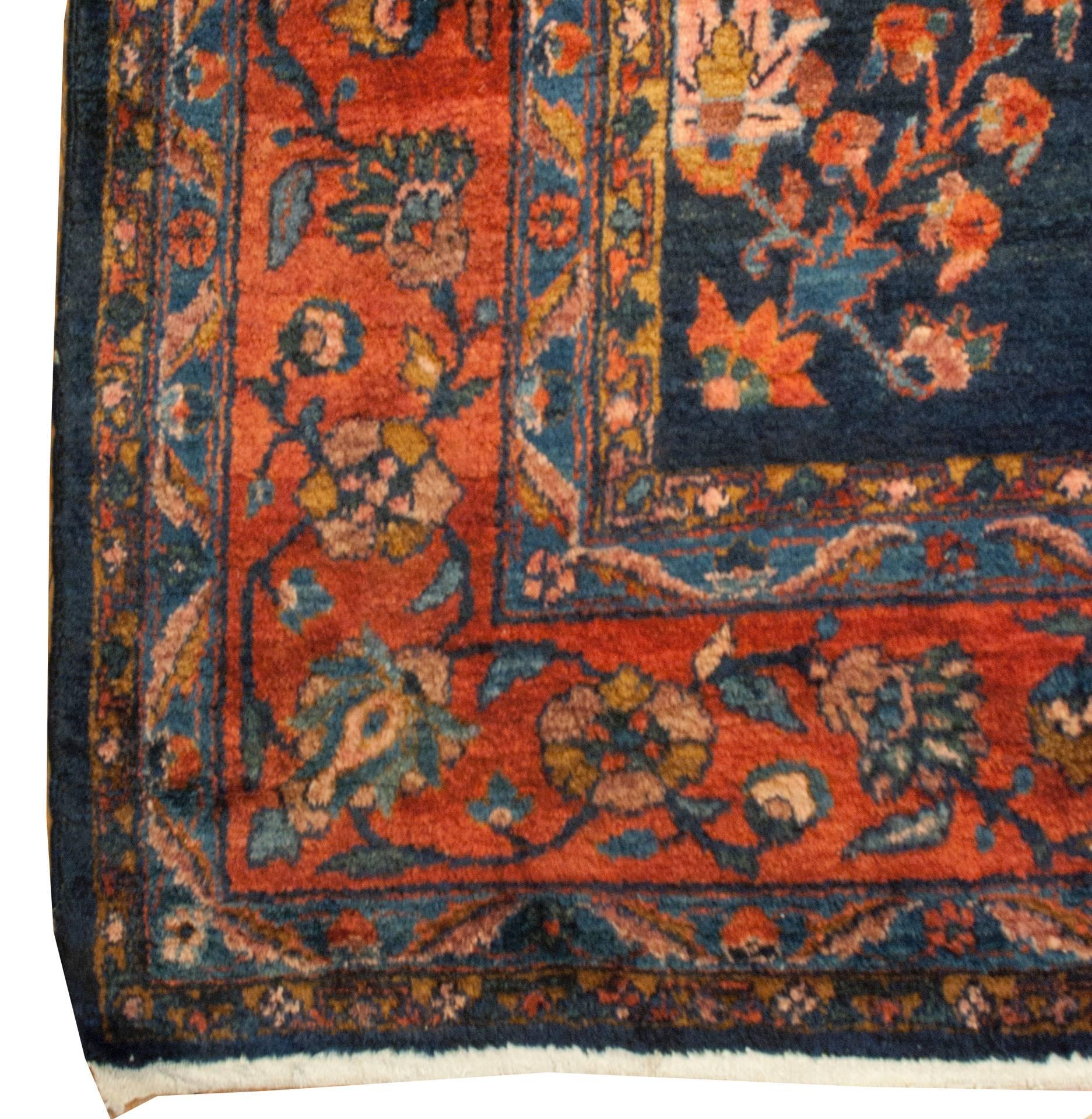 Vegetable Dyed Early 20th Century Lilihan Rug For Sale