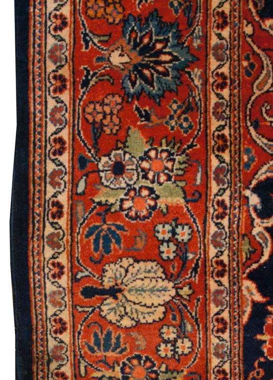 Early 20th Century Kashan Prayer Rug For Sale at 1stDibs