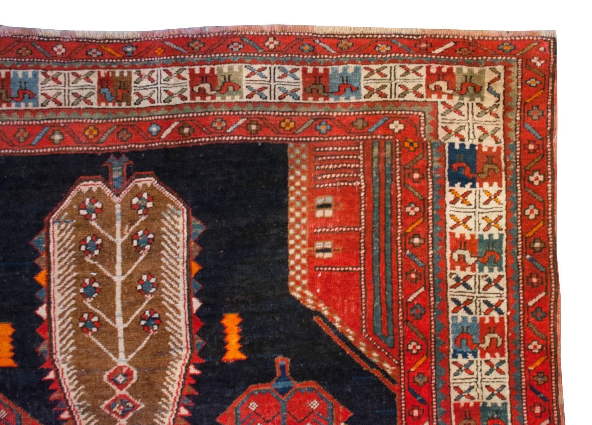 Kazak Early 20th Century Karabagh Rug