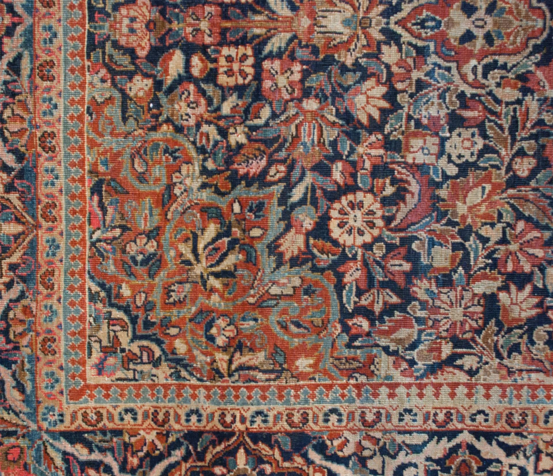 Vegetable Dyed 19th Century Tabriz Rug For Sale