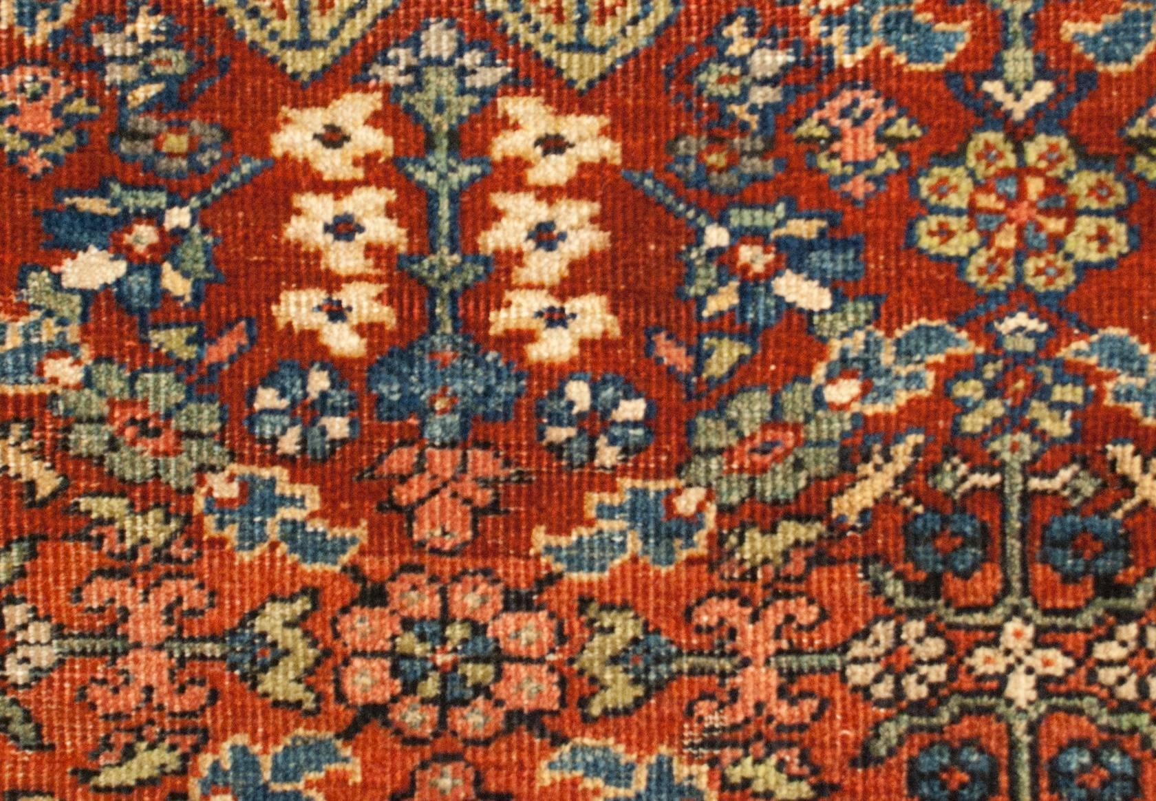 Asian Early 20th Century Mahal Rug For Sale
