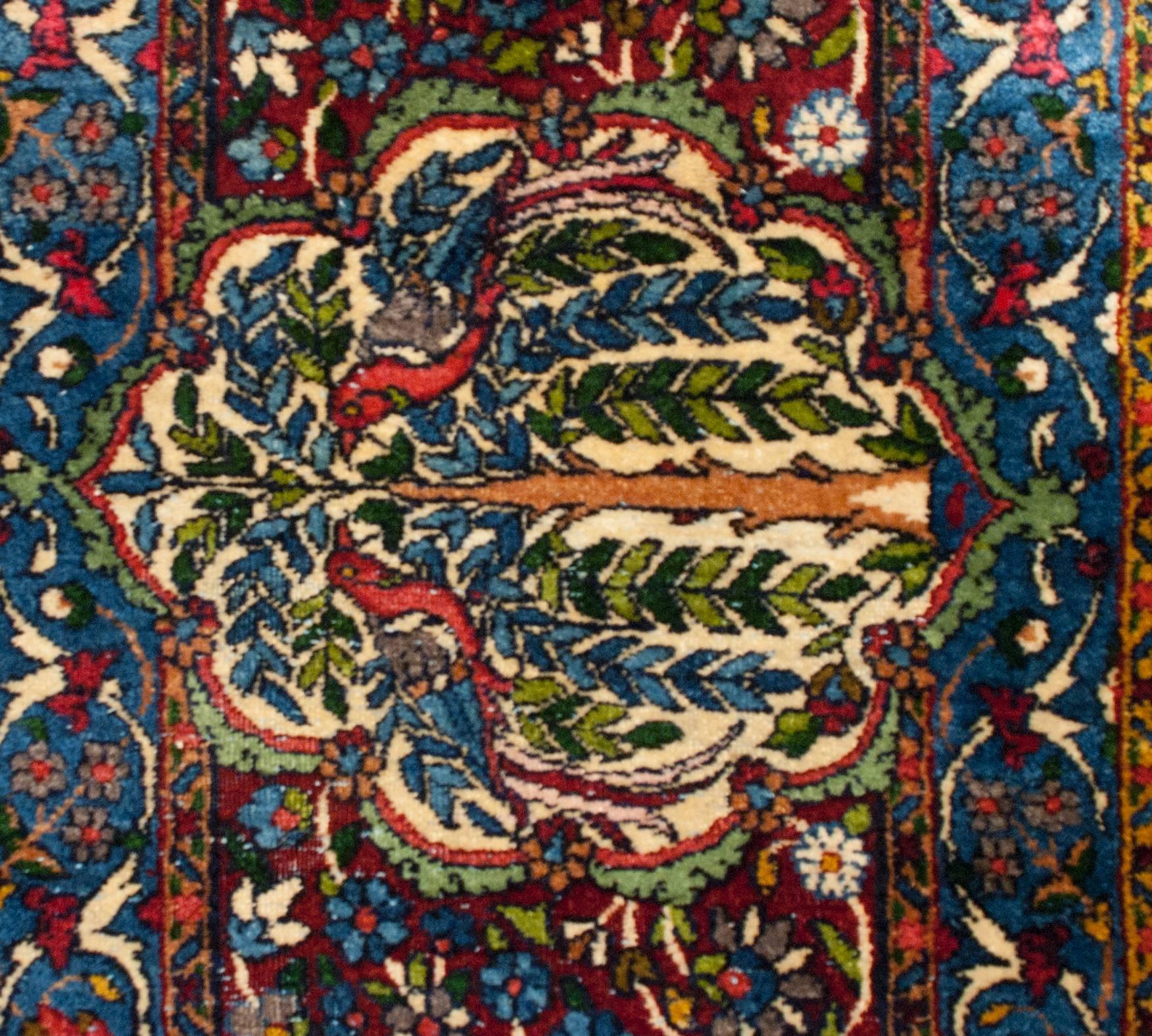 19th Century Yazd Rug For Sale 1