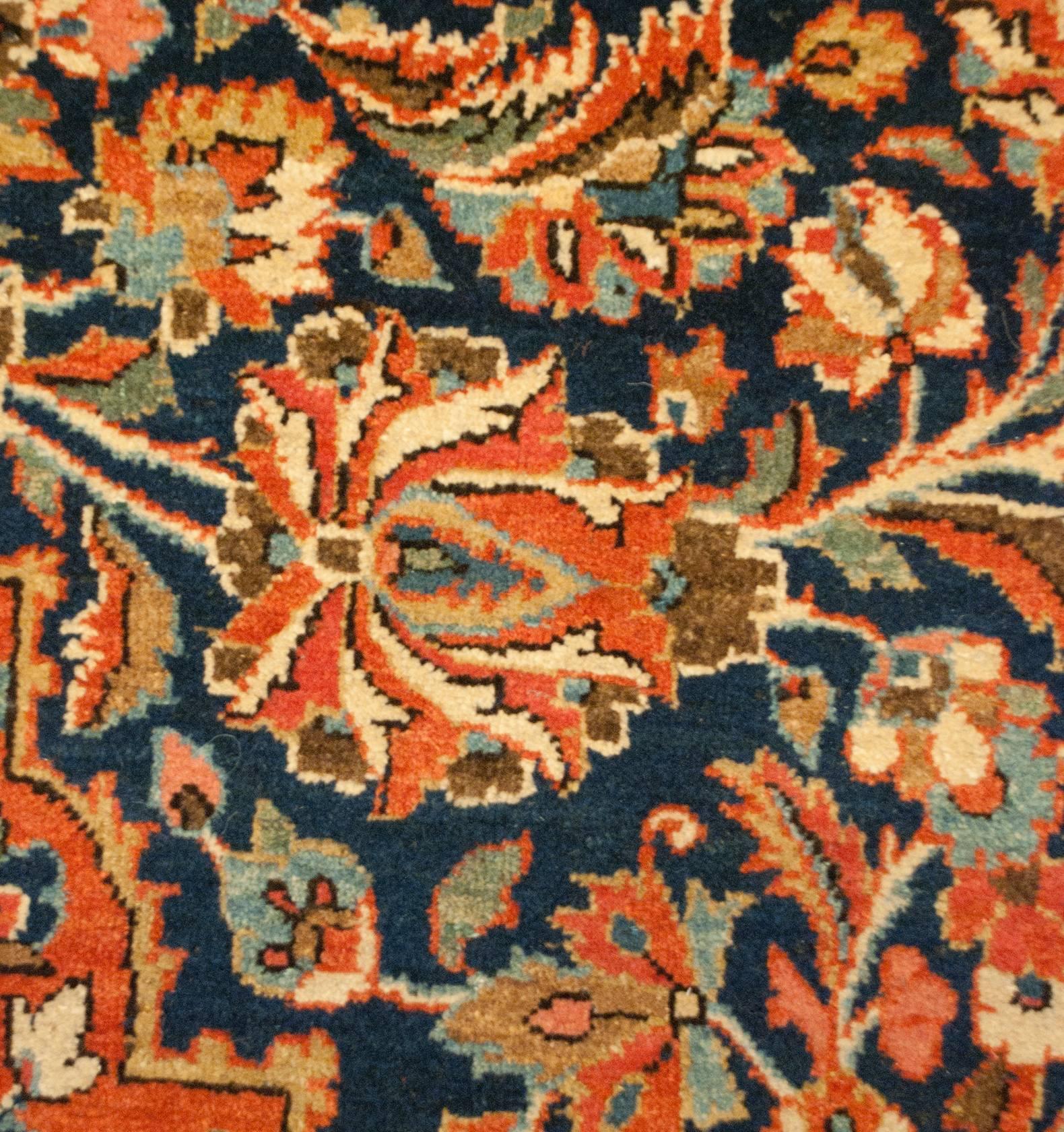 Early 20th Century Kashan Rug In Good Condition In Chicago, IL