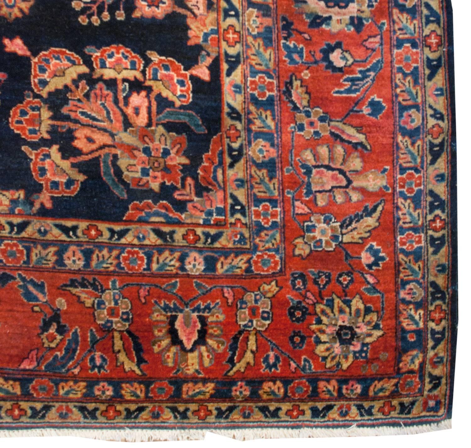 Sarouk Farahan Early 20th Century Sarouk Rug For Sale