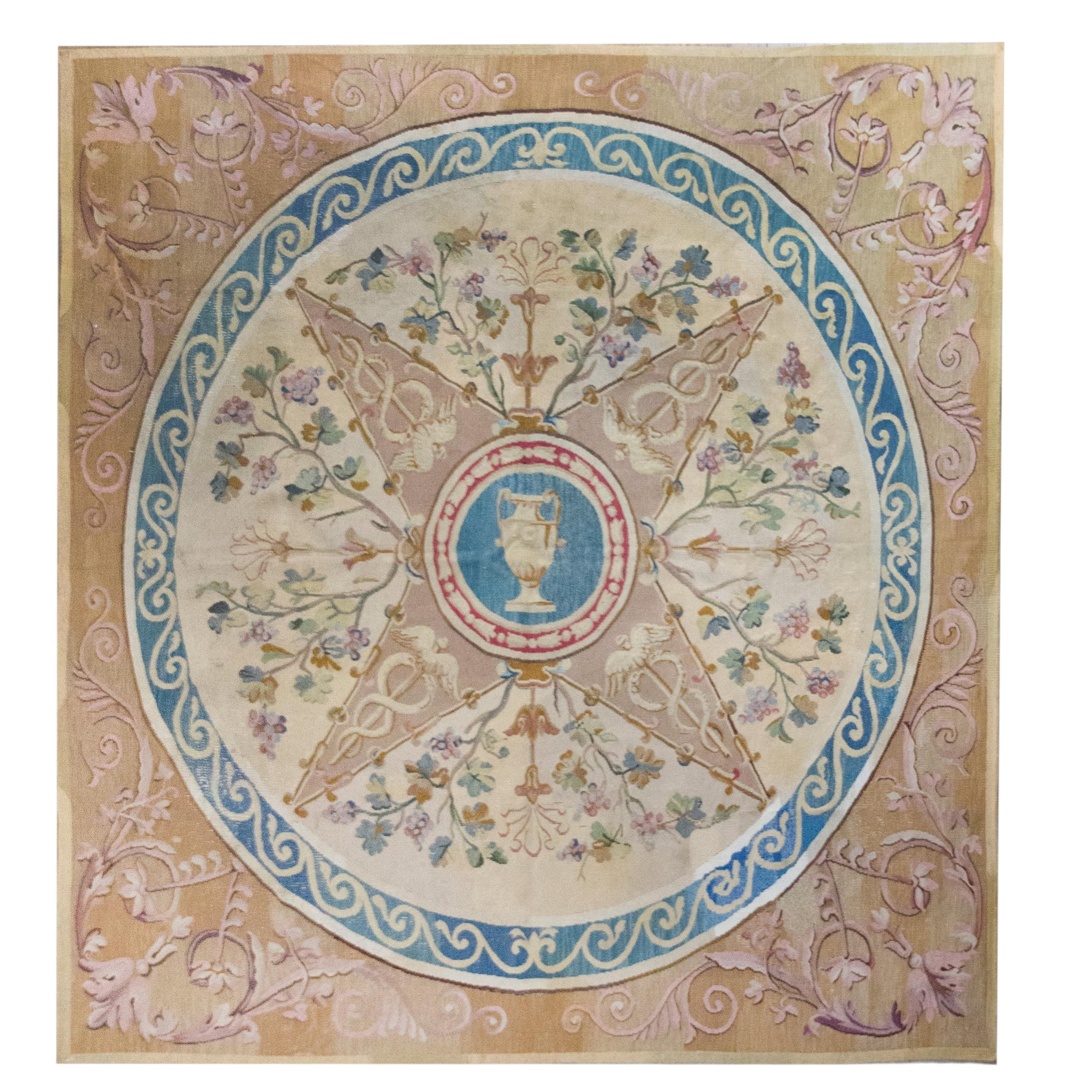Early 20th Century Aubusson Rug For Sale