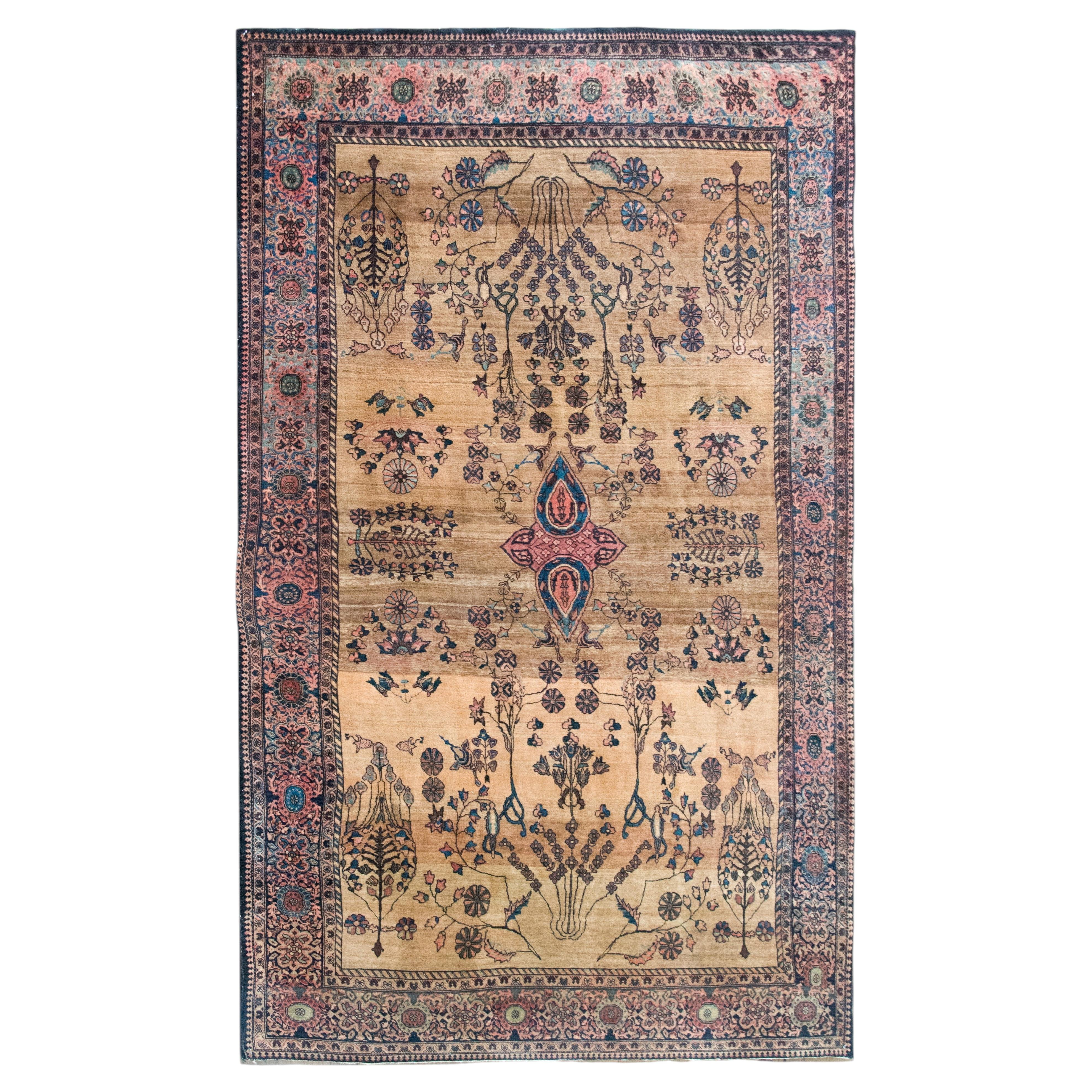 Late 19th Century Persian Sarouk Farahan Rug
