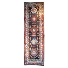 Tapis de couloir Azari du XIXe siècle
