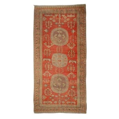 Antique Early 20th Century Central Asian Samarghand Carpet