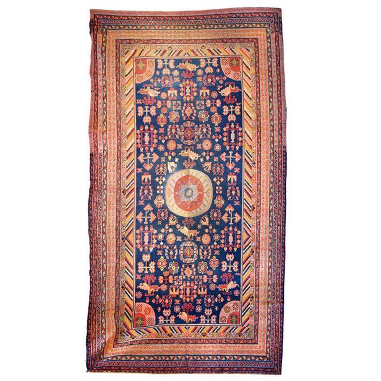 19th Century Central Asian Samarghand Carpet