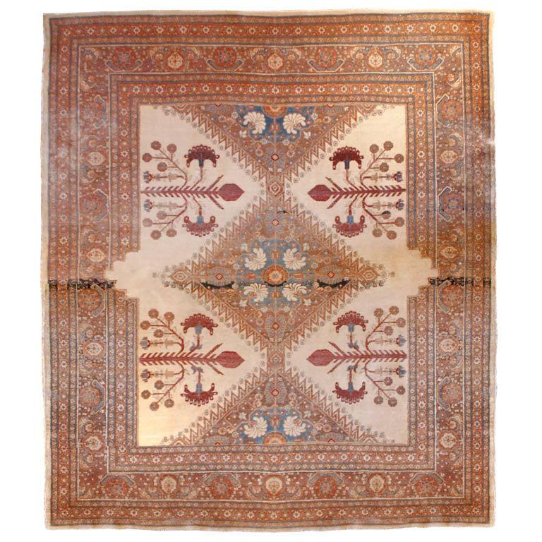 19th Century Tabriz Haji Jalili Carpet For Sale