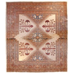 Antique 19th Century Tabriz Haji Jalili Carpet