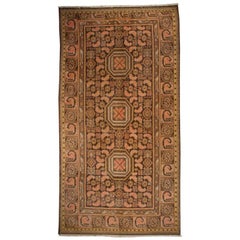 Antique 19th Century Central Asian Samarghand Carpet