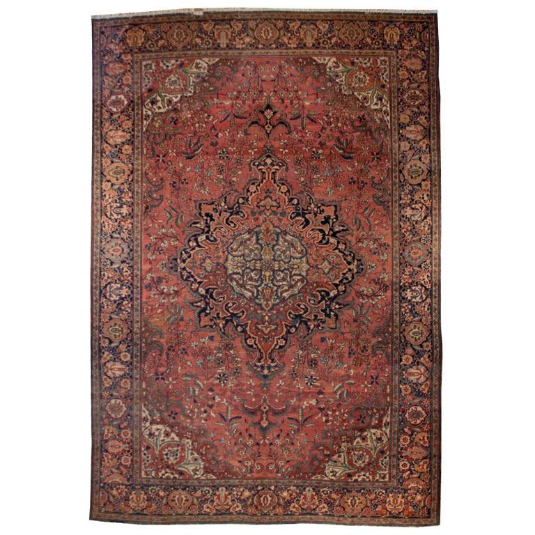 19th Century Saruk Farahan Carpet For Sale