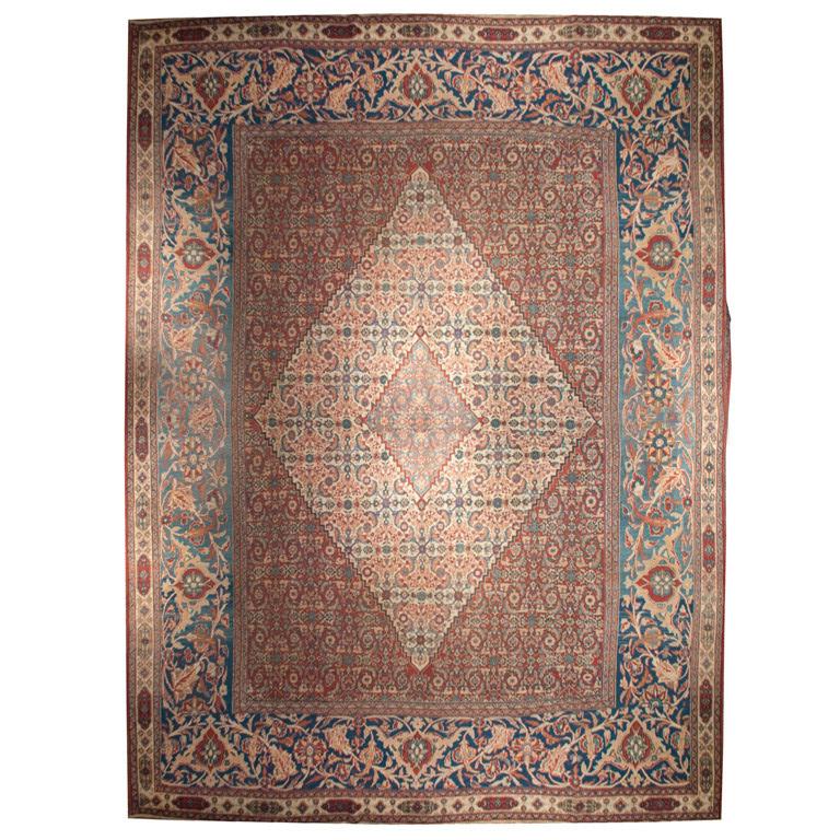 Early 20th Century Doroksh Herati Carpet For Sale