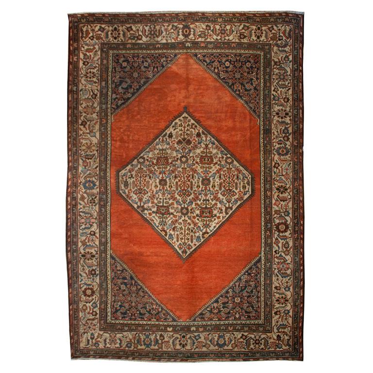Early 20th Century Herati Carpet For Sale