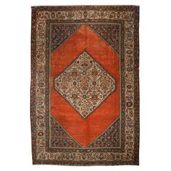 Antique Early 20th Century Herati Carpet