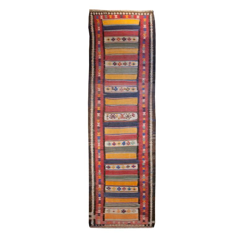 Early 20th Century Zarand Kilim Carpet