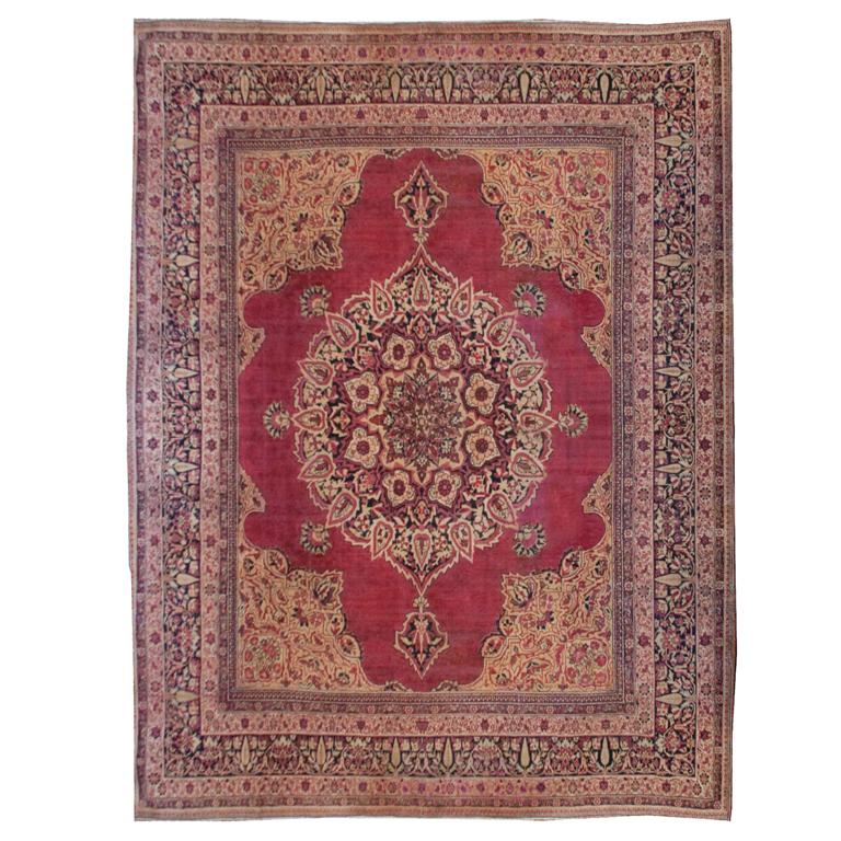 Alfombra persa Kirmanshah de principios del siglo XX