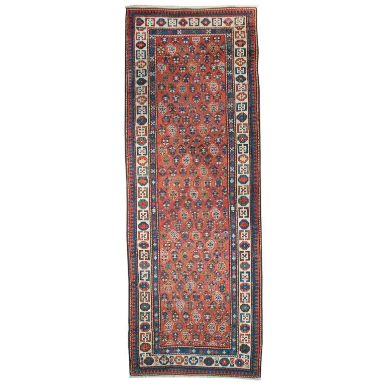 Antique Ganjeh Carpet Runner For Sale