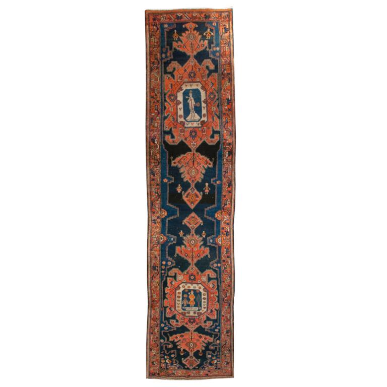 19th Century Persian Zanjan Carpet Runner For Sale