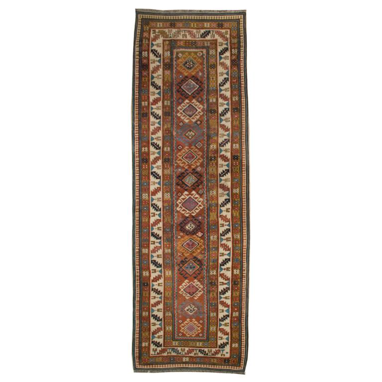 Persischer Schirwan-Teppich-Läufer aus dem 19. Jahrhundert