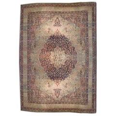 Magnifique tapis Kermanshah du 19ème siècle