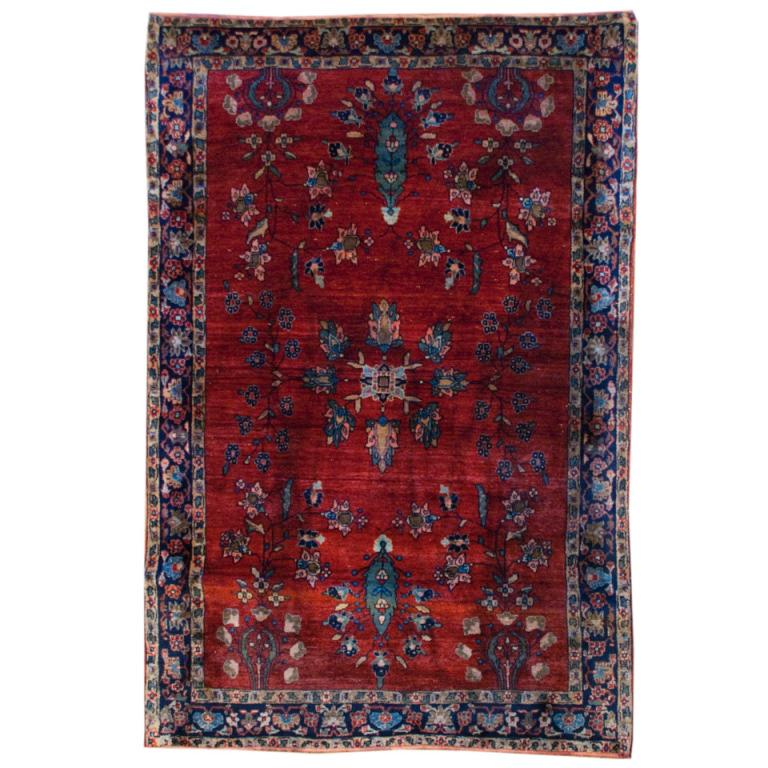 Persischer Sarouk Mohajeran-Teppich aus dem 19. Jahrhundert