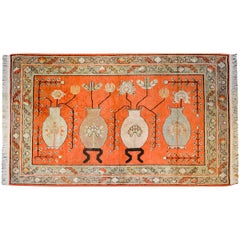 Wonderful Early 20th Century Pictorial Khotan Rug