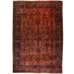 Antique 19th Century Persian Lavar Kirman Rug