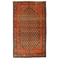 Antique Early 20th Century Persian Bibikabad Rug