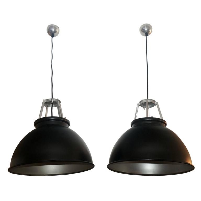 Pair Of Style Metal Light Fixtures Black And Silver Pair Of Style Metal Light Fixtures Black And Silver France 1940s For
