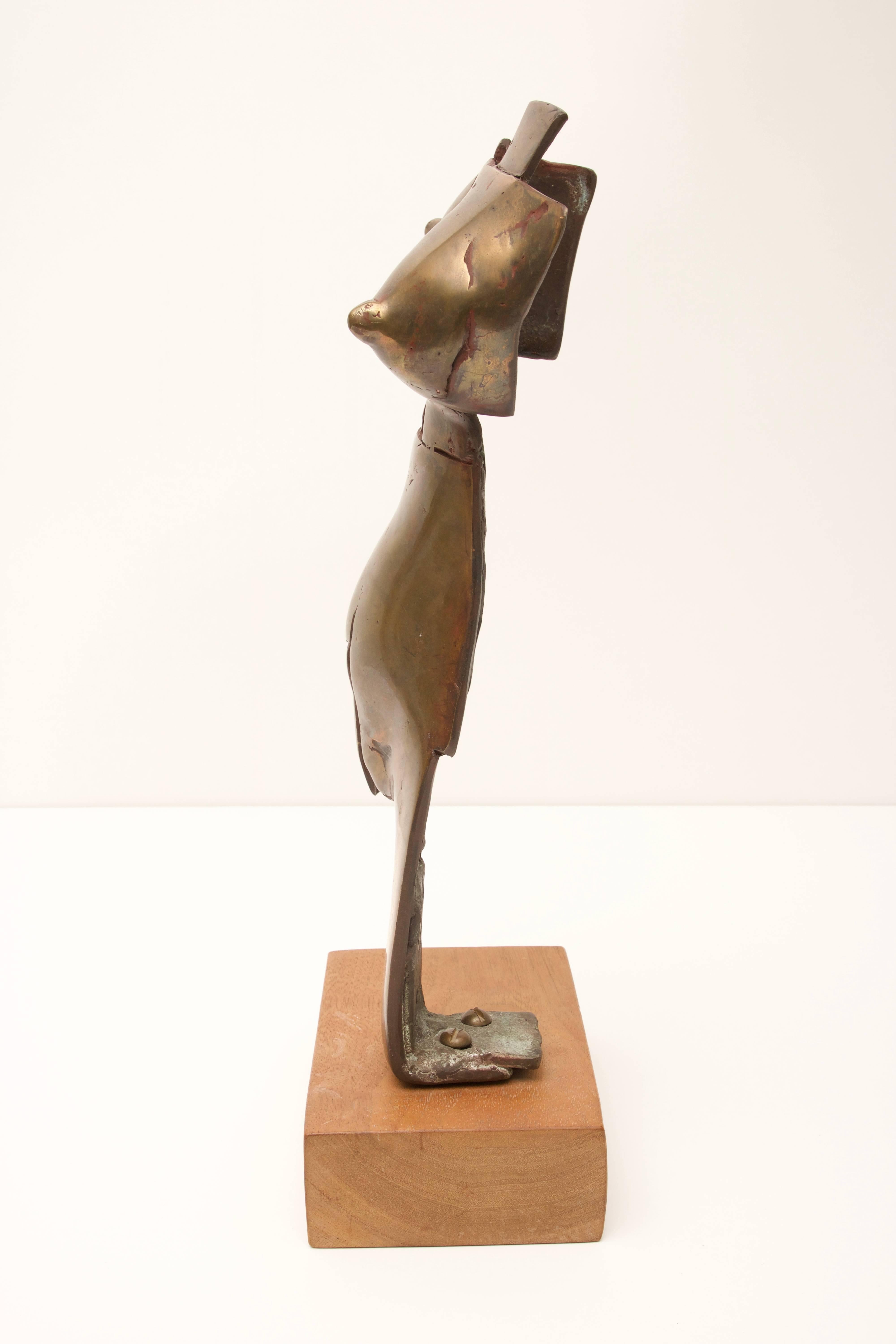Bronze Brutalist Sculpture Nude Female Torso In Excellent Condition In West Palm Beach, FL
