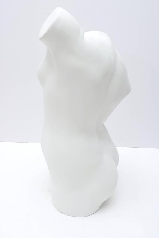 Large Scale Nude Female Torso Sculpture In Cast Plaster At Stdibs My