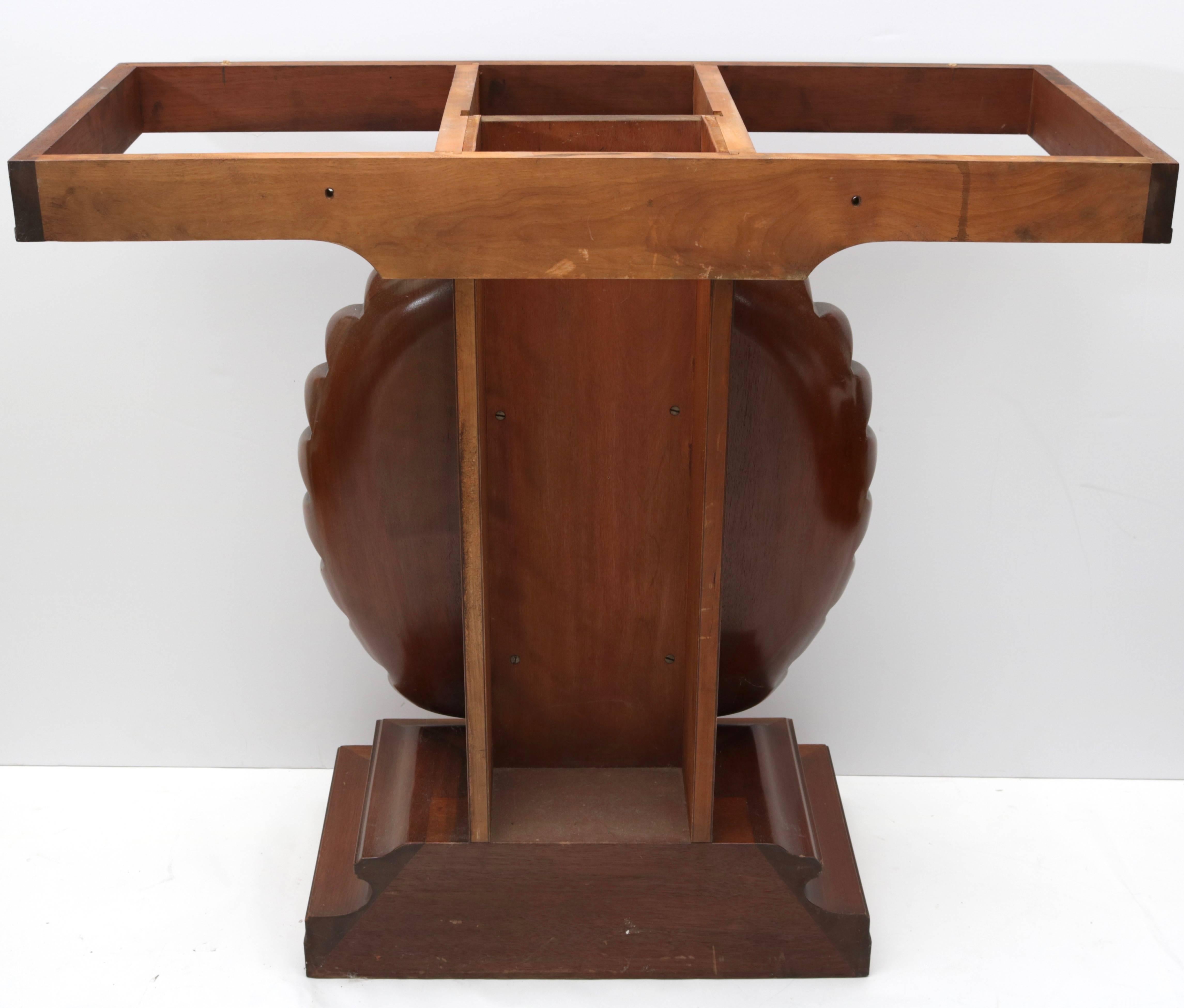 Shell Motif Mahogany Console Table by Edward Wormley for Dunbar Furniture 1
