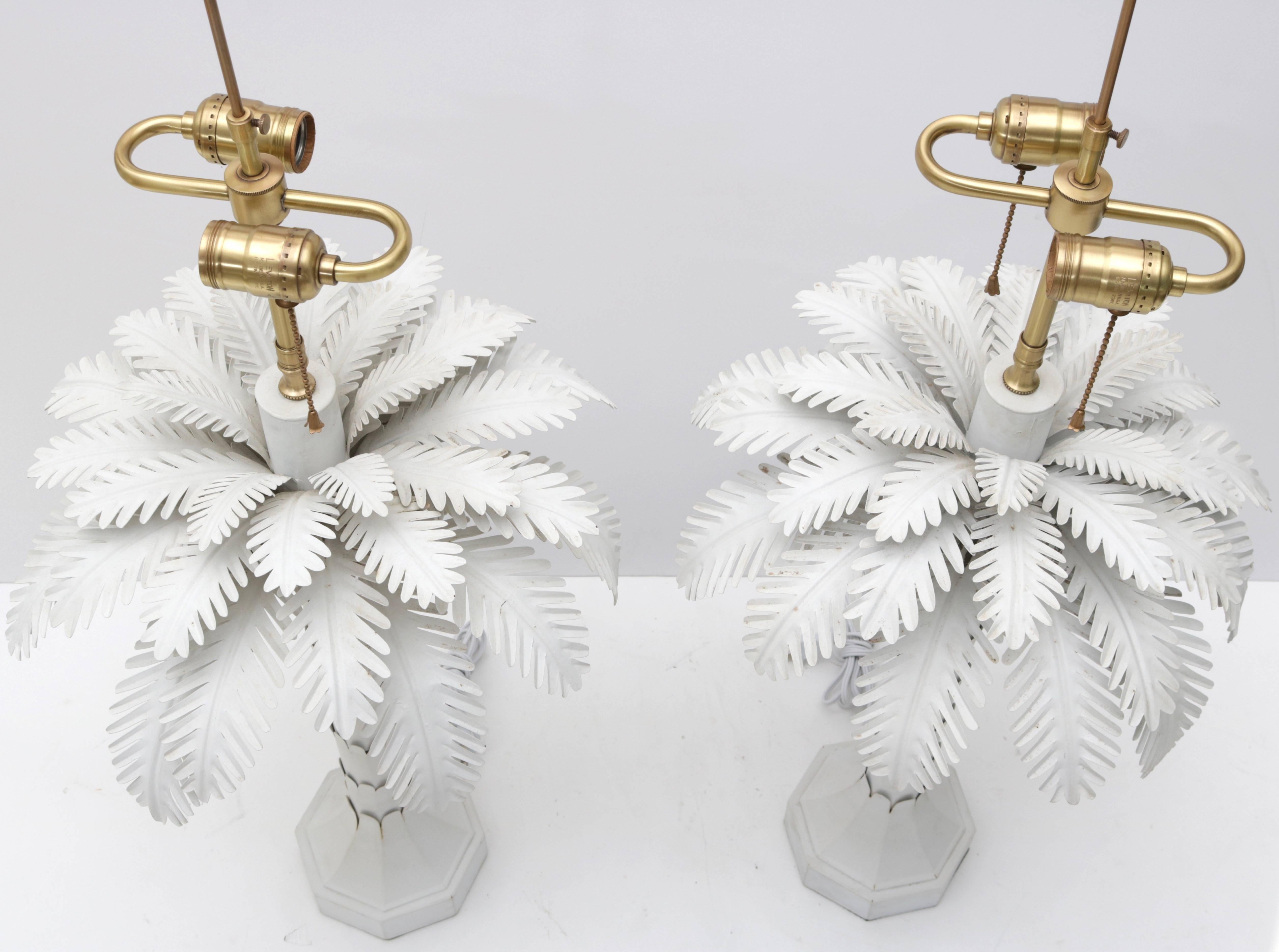 This stylish set of table lamps date from the 1960s and have recently been professionally rewired and repainted. 

For best net trade price or additional questions regarding this item, please click the 