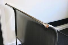 Pair of Empire Style Campaign-Sleigh Day Beds in Steel and Brass