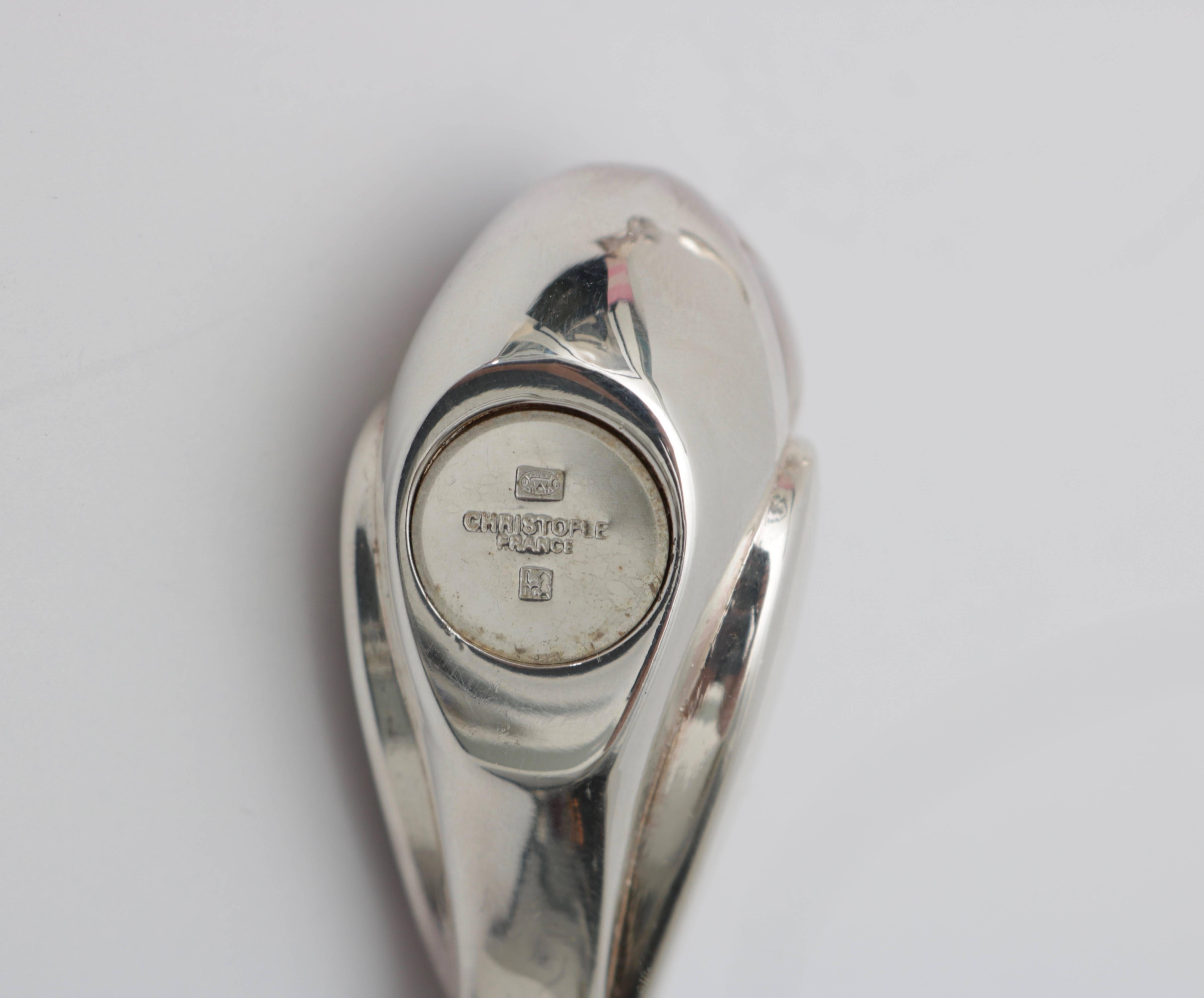Silver Plate Eight-Piece Art Deco Style Christofle of Paris 