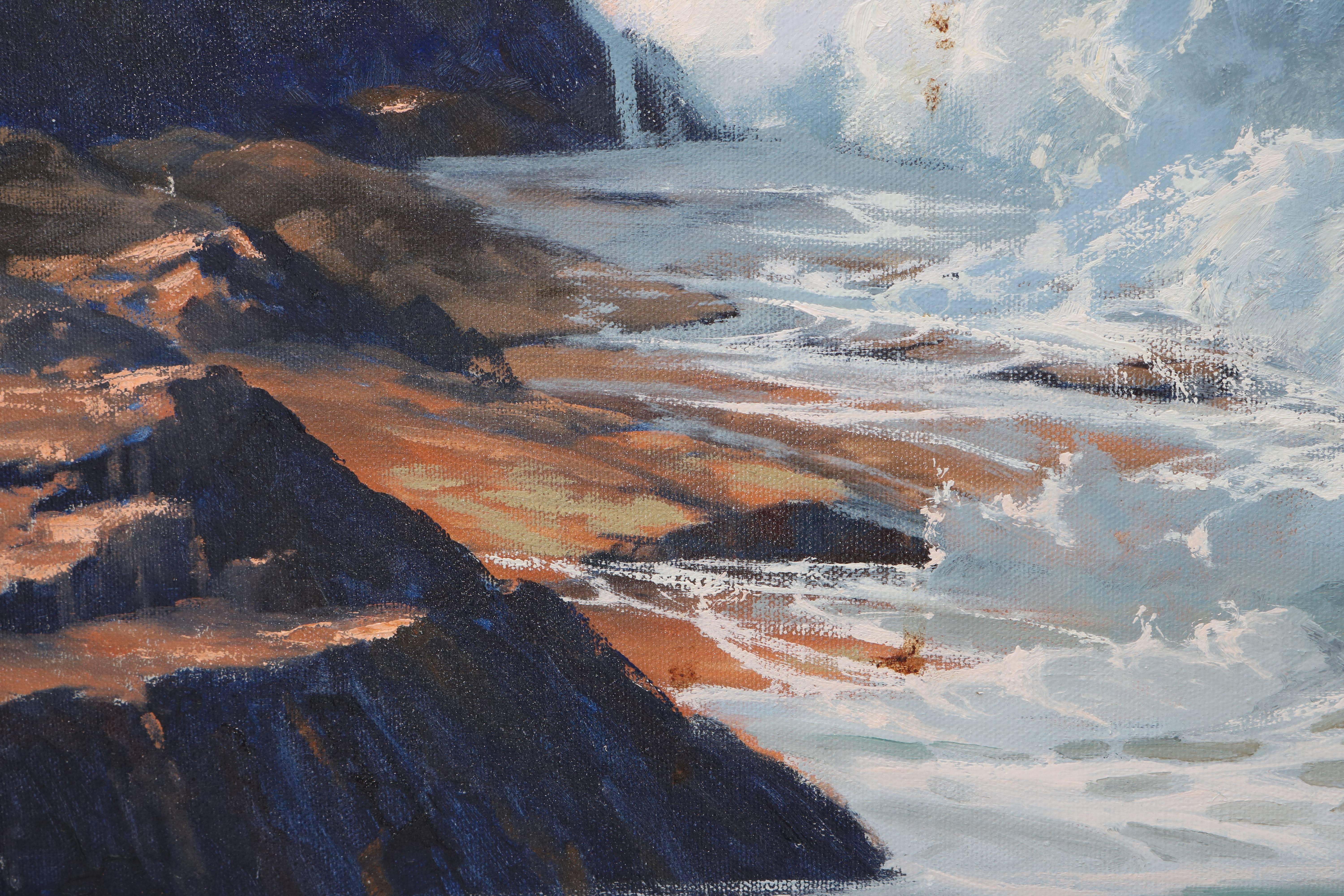 Romantic Shore Line at High Tide Painting by Robert P. Wheeler