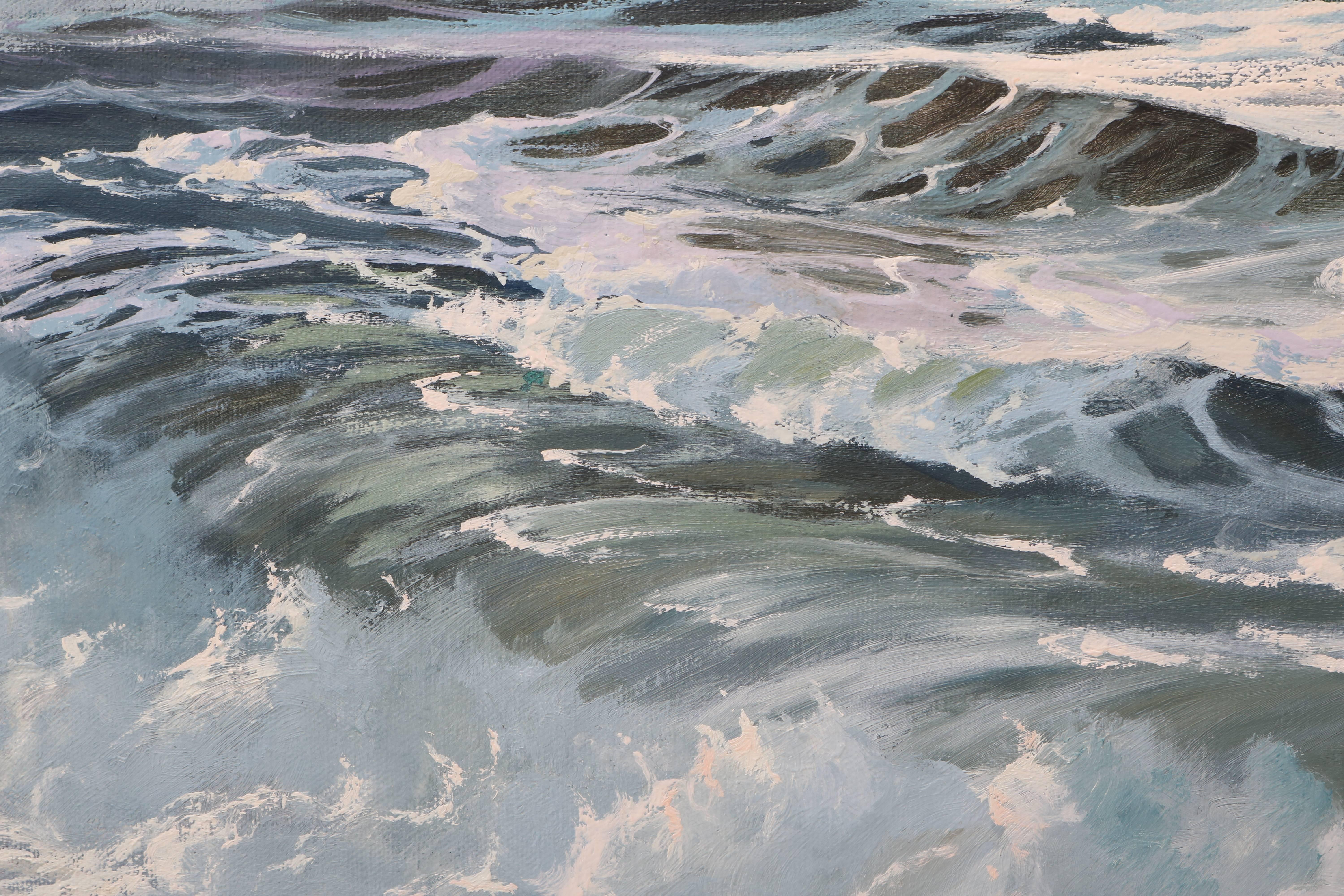 American Shore Line at High Tide Painting by Robert P. Wheeler