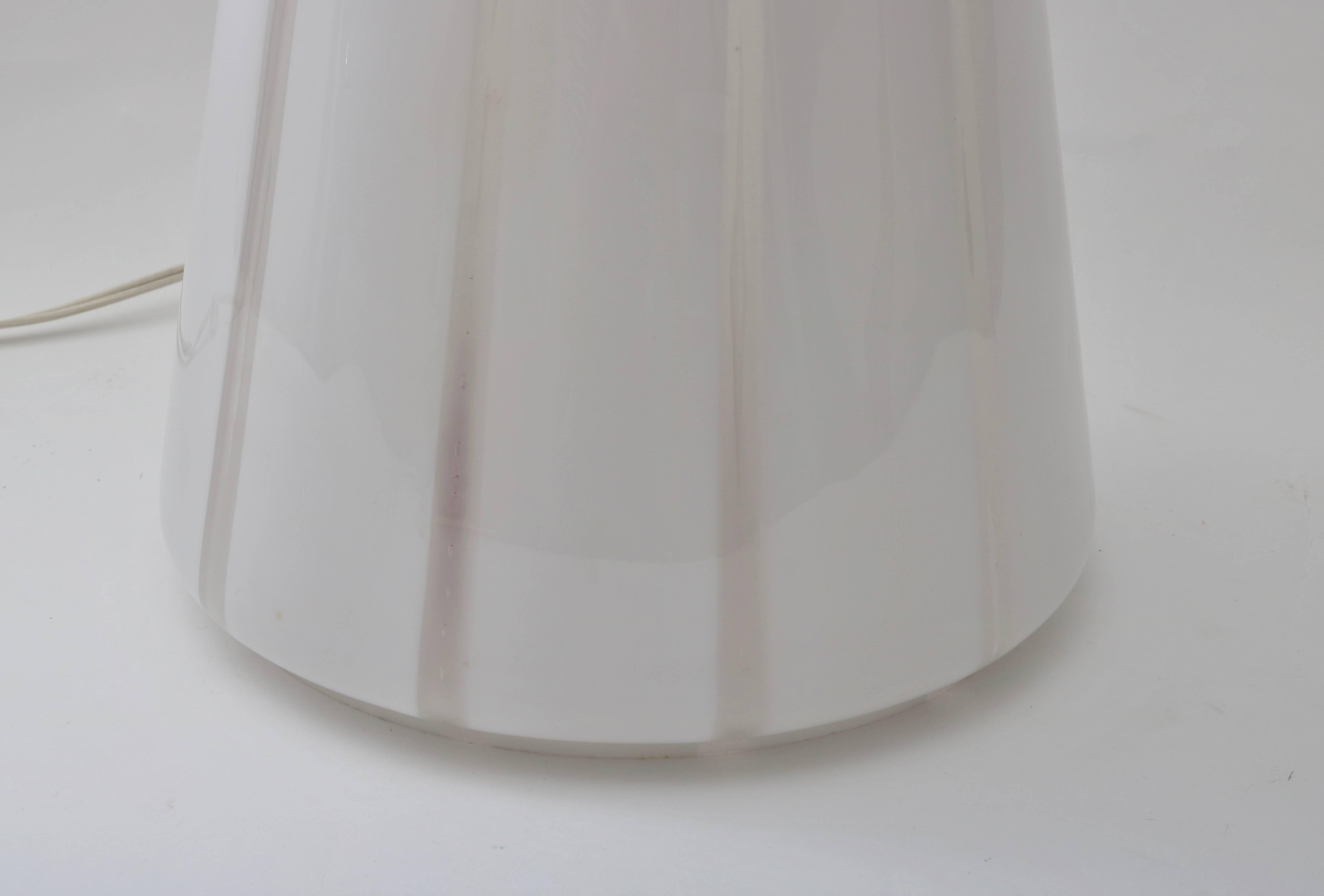 20th Century Vetri Murano Glass Table Lamp 