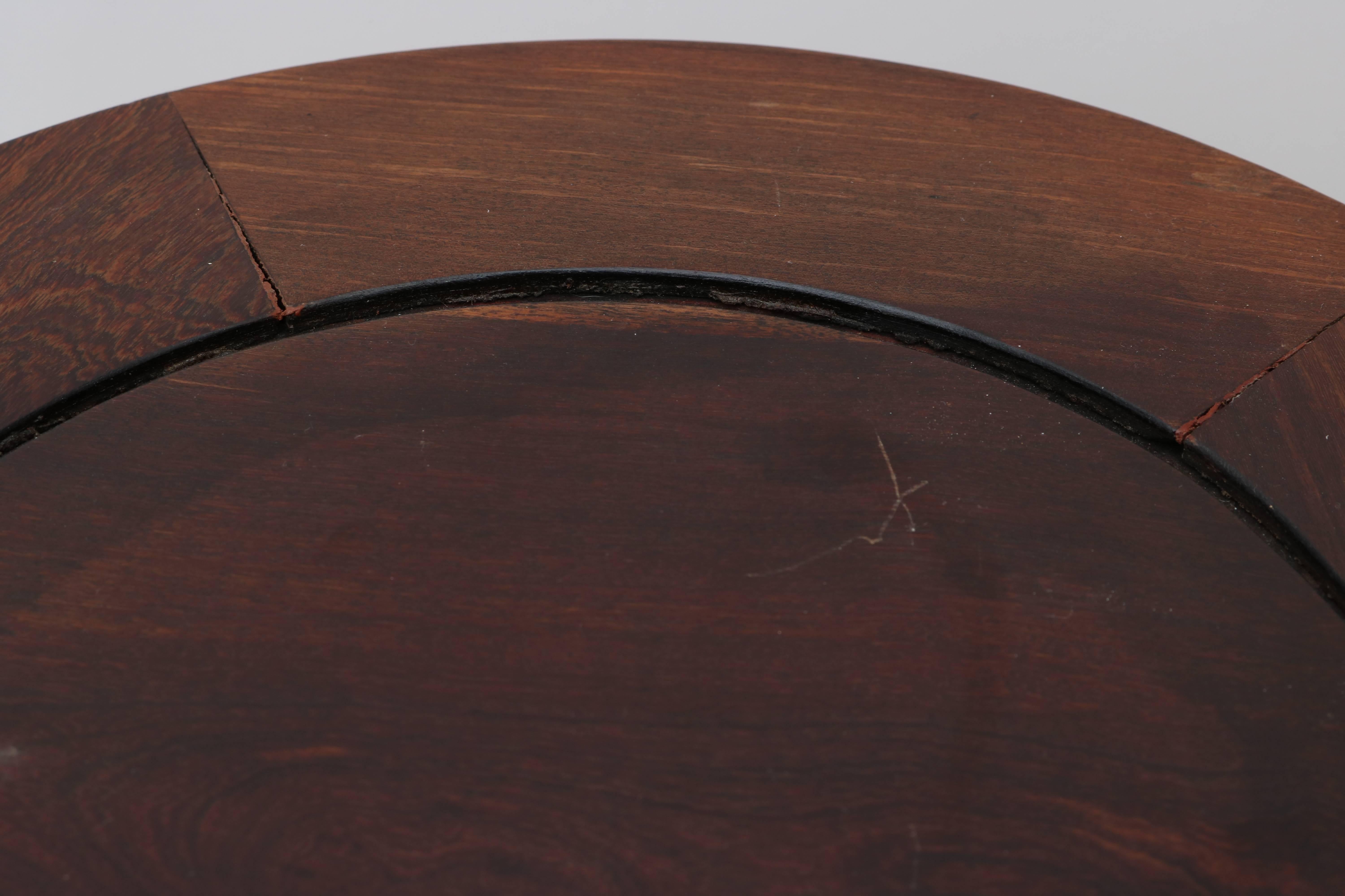 Circular-Form Chinese Rosewood Pedestal 4