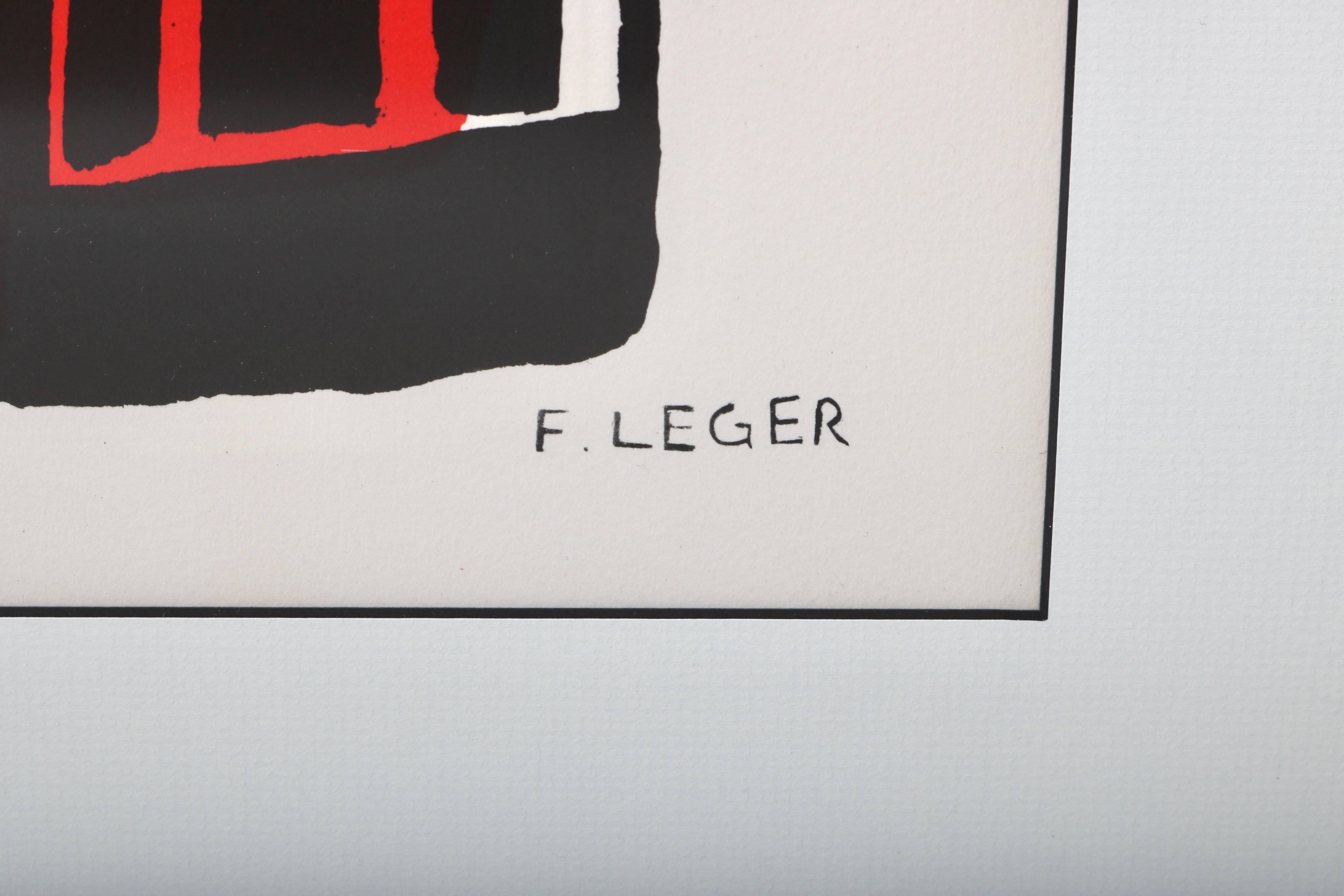 Mid-Century Modern Lithograph Print, After Fernand Leger, from 
