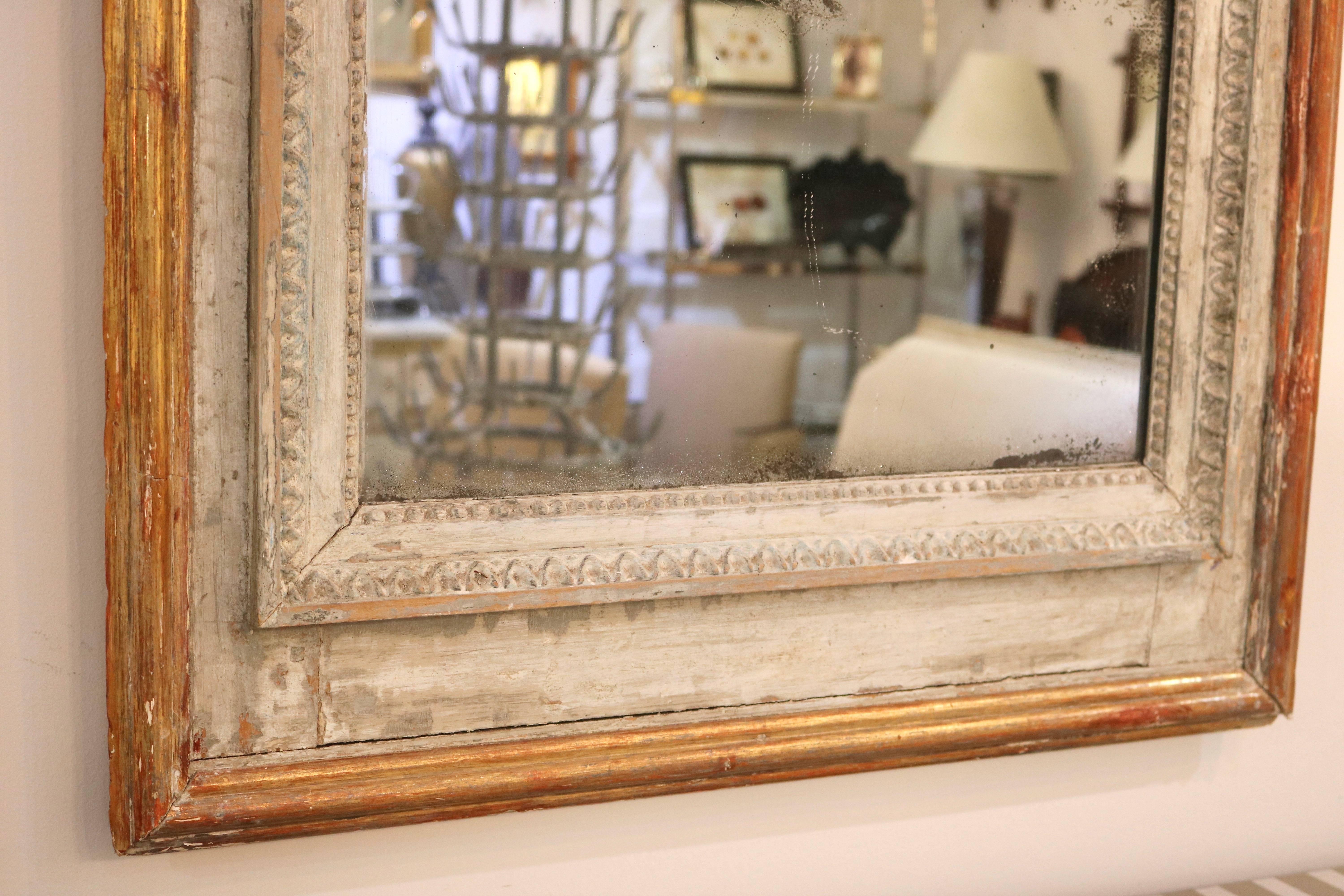 Early 19th Century French Regency, Gustavian Style Trumeau Mirror 2