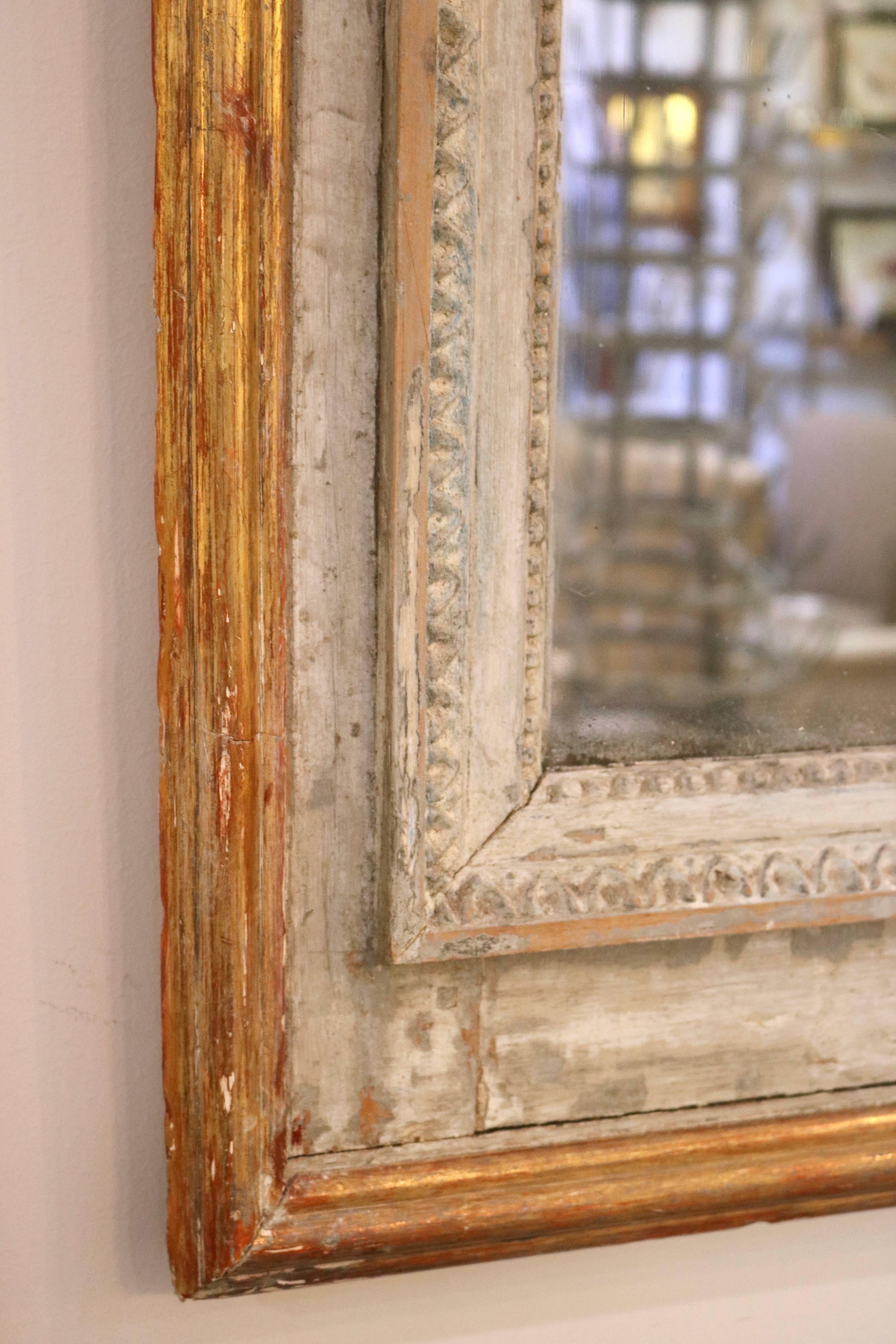 Early 19th Century French Regency, Gustavian Style Trumeau Mirror 3