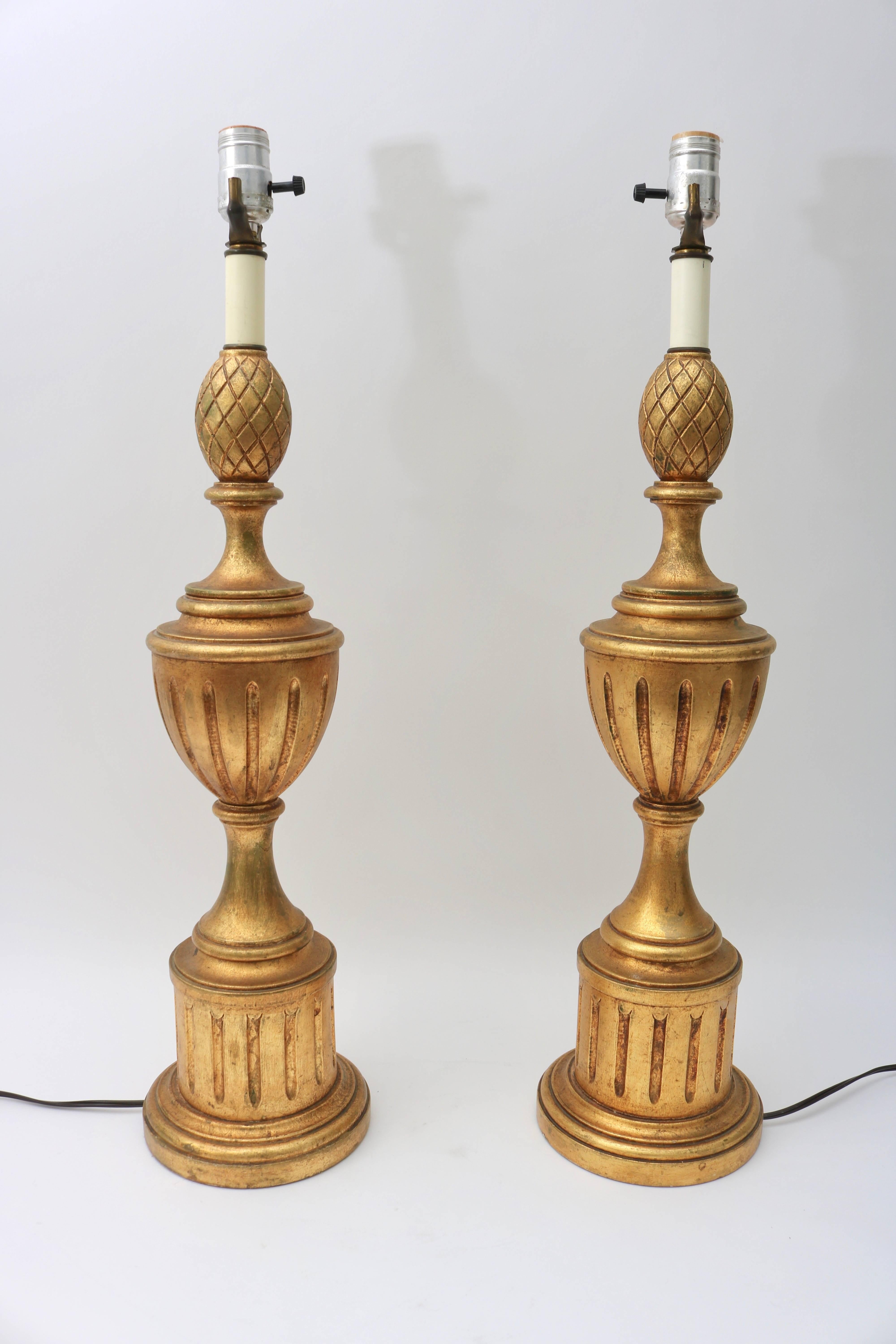 This stylish pair of Louis XV style influenced table lamps with their fluted-urn-form and gold finish will make the perfect addition to your home.

For best net trade price or additional questions regarding this item, please click the